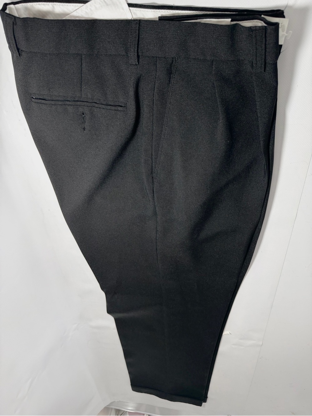 Michael Brandon Black Dress Pants - Tailored Flat Front